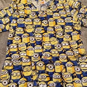 Minion scrub top